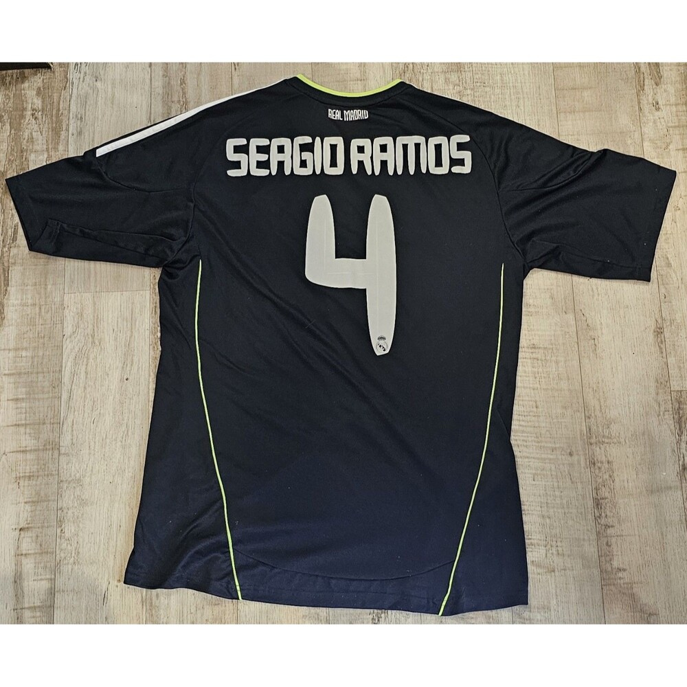 Vintage 2010/11 Adidas Away Kit Real Madrid Sergio Ramos Jersey 4 L Spain 🇪🇸